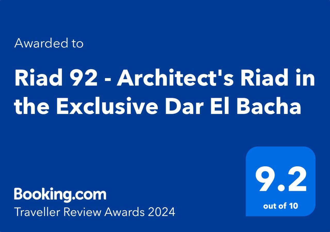 Riad 92 - Architect'S Riad In The Exclusive Dar El Bacha มาร์ราเกช ภายนอก รูปภาพ